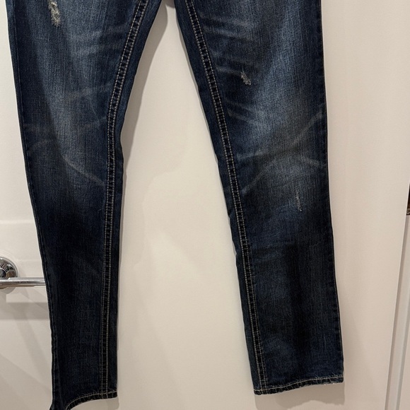 Bootlegger Jeans Men's Dark Blue Straight Jeans with Excellent Condition - Picture 7 of 8